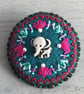 Hand Embroidered Elephant Brooch - Image 1