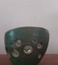 Handmade ceramic pot with bubble shaped decoration  - Image 5
