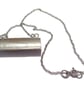 Handmade Scribble Print Sterling Silver Pendant, One of a kind design - Image 3