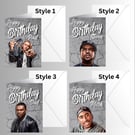 Personalised birthday card gangster  boys rapper R&B singer hiphop 