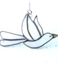 Dove Suncatcher Stained Glass Peace Bird - Image 2