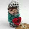 Dad. My Knight in Shining Armour. Crochet Keepsake 