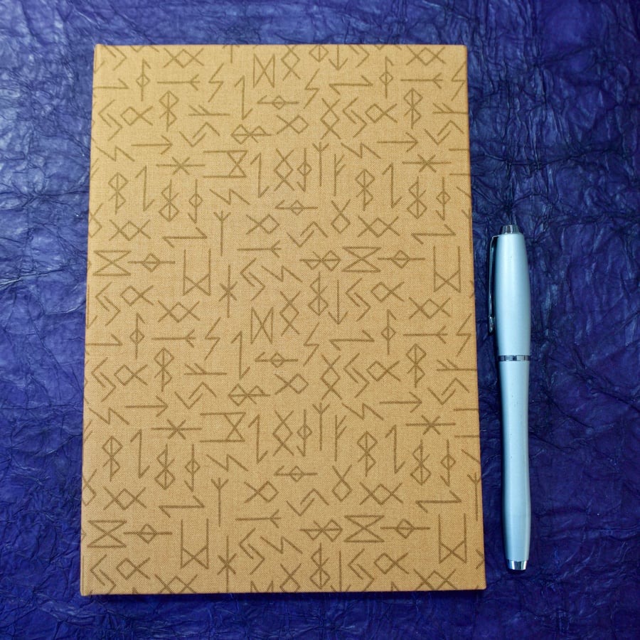 A5 Notebook with Viking Runes cover
