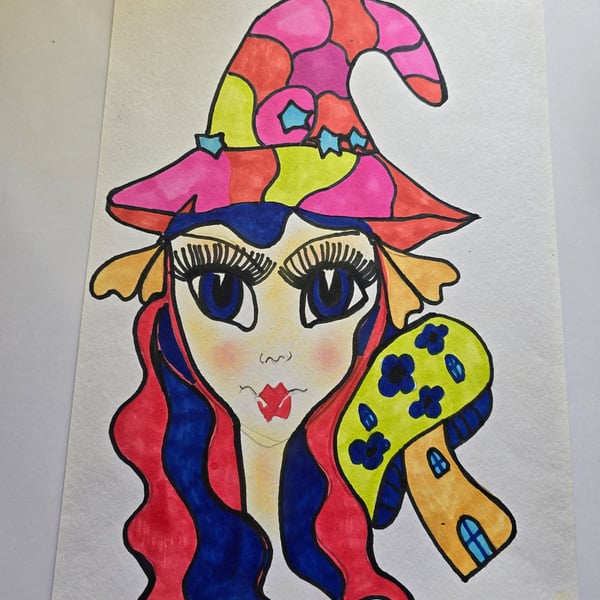 Fairy Witch Drawing 