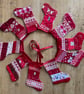 Christmas Stocking Bunting - Red 