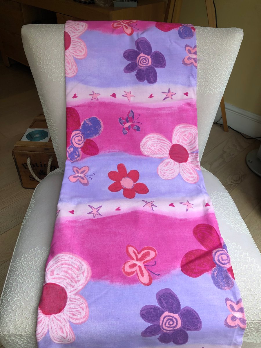 Flowers and Butterflies, Cotton Fabric Destash