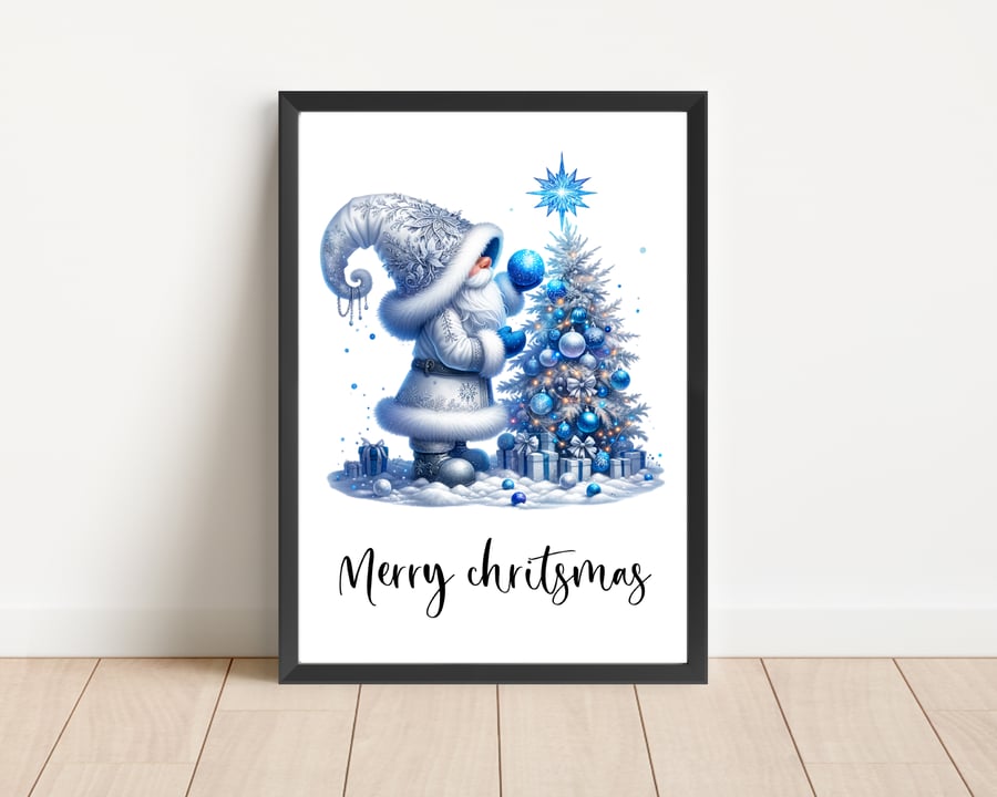 Christmas Print Wall Art Home Decor Festive Gift