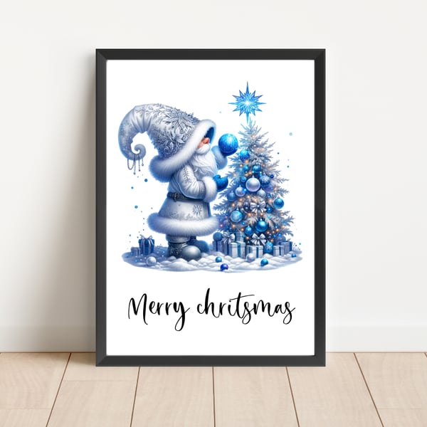 Christmas Print Wall Art Home Decor Festive Gift
