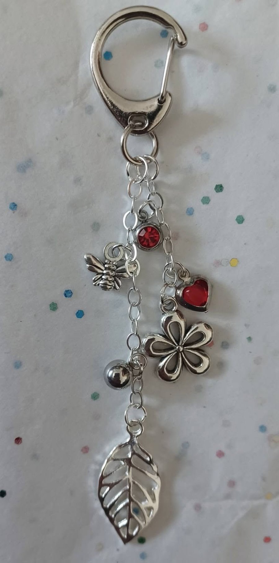 Handmade Flower Bag Charm