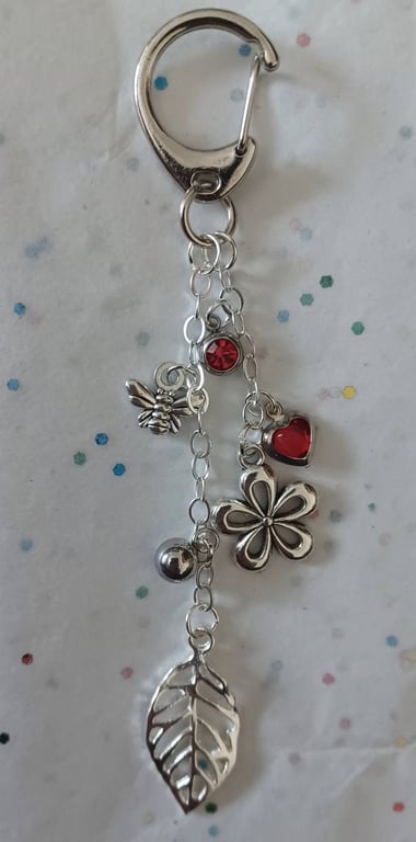 Handmade Flower Bag Charm