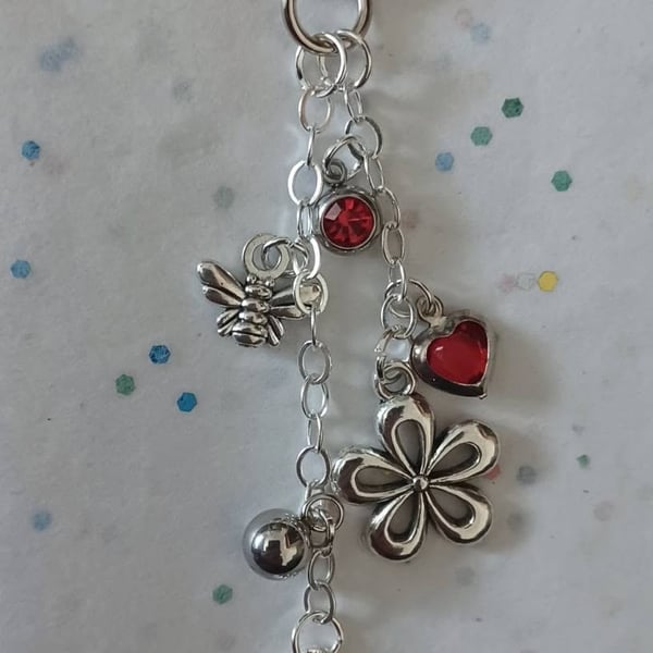 Handmade Flower Bag Charm