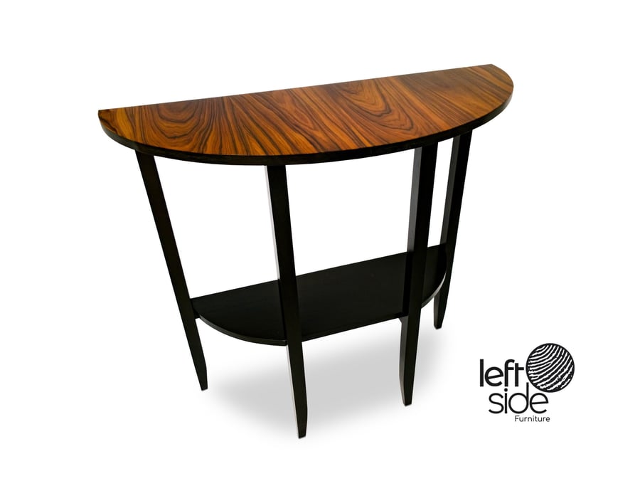 Demi Lune Console Table, Hall Table with Semi Circle Half Moon Table Top 