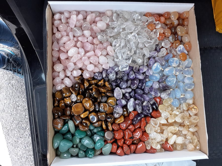 BULK TUMBLED CRYSTALS, Ethically Sourced Crystals, Eco-friendly Packaging, Bulk 