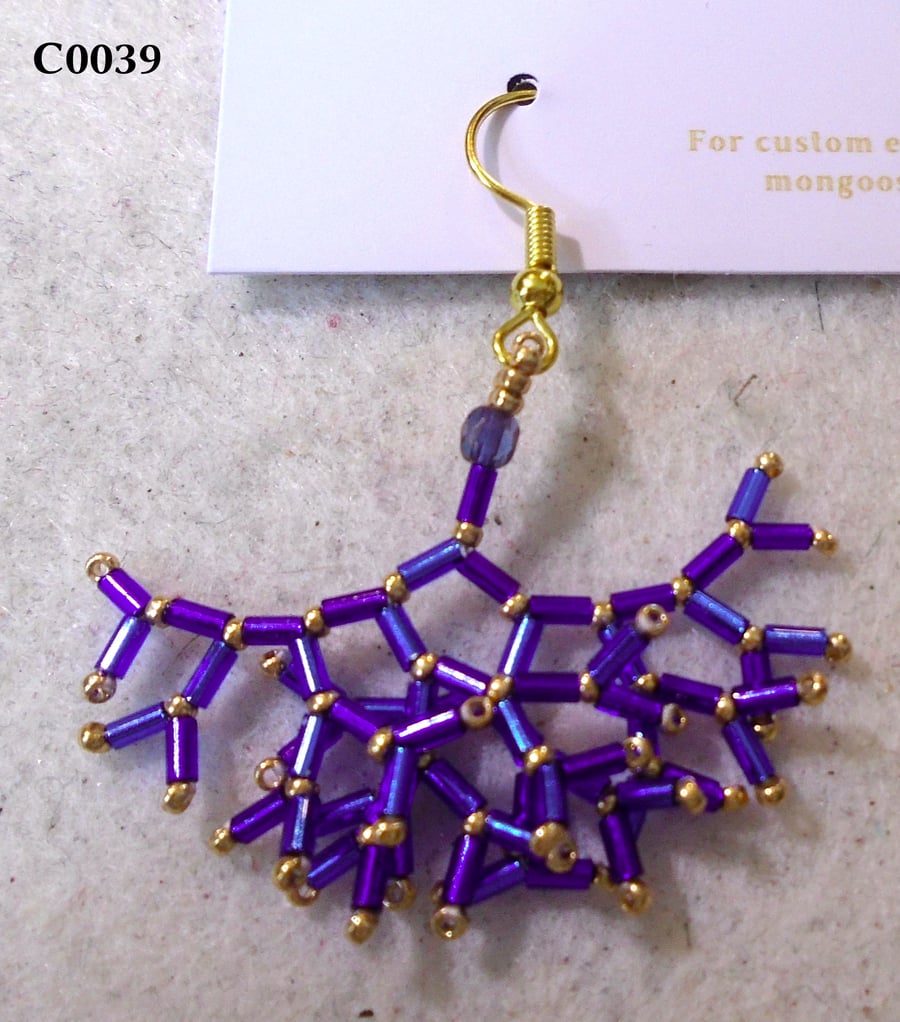 Fractal-style earrings (customisable)