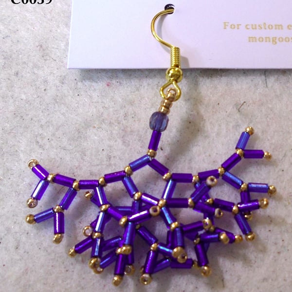 Fractal-style earrings (customisable)