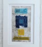 Colourful Combinations Yellow Blue Turquoise Handstitched Geometric Art Pictures - Image 9
