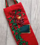 Reusable Festive Fabric Gift Bag, Bottle Bag - Image 3