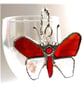 Butterfly Dangler Suncatcher Stained Glass Choose your colour - Image 5