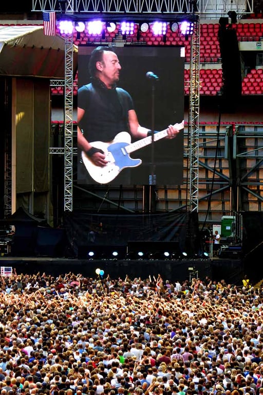 Bruce Springsteen Live At Wembley Stadium Photograph Print