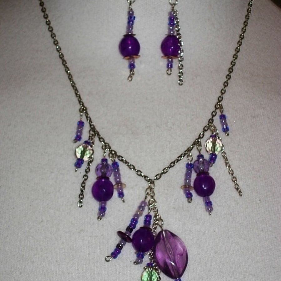 Necklace Set - 'Gone Purple'