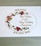 Personalised quilled 40th ruby wedding anniversary keepsake card - Image 6