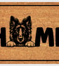 Belgian Groenendael Home Door Mat No.2 - Belgian Sheepdog Welcome Mat - 3 Sizes