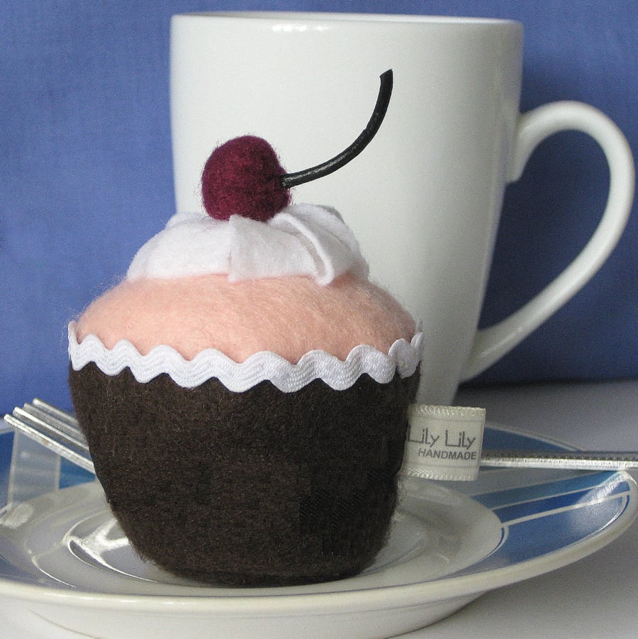 Pin Cushion - Cherry Cupcake