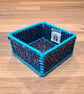 Small tray for small items - blue, orange, purple mix pattern - Image 1