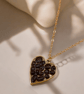 Garnet Rose Gold plated Worry Stone Necklace - Free Postage - Image 3