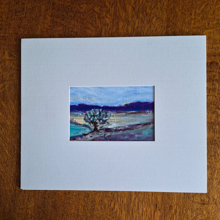 "Blue horizon" is an original oil painting 
