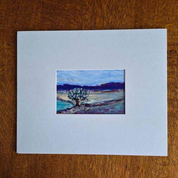 "Blue horizon" is an original oil painting 