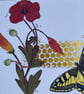 Unique Handcrafted Collage of a Swallowtail Butterfly and Quirky Botanicals - Image 2