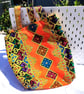 Colourful African print tote bag, fully lined with internal pocket - Image 3