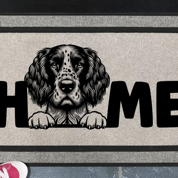English Setter Home Door Mat No.2 - English Setter All Weather Doormat, 45x70cm 