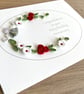Handmade quilled 40th ruby wedding anniversary card - Image 3