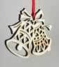 Mini wooden bells