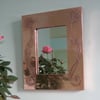 Copper mirror,Arts and Crafts style