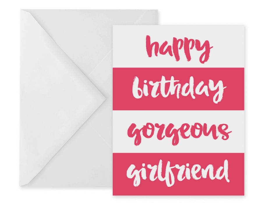 Gorgeous Girlfriend Birthday Card