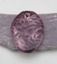 Large Aubergine Purple Sprig Ceramic Pendant - Image 1