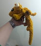 Plush crocheted dragon lovey, soft cuddly toy - Image 6