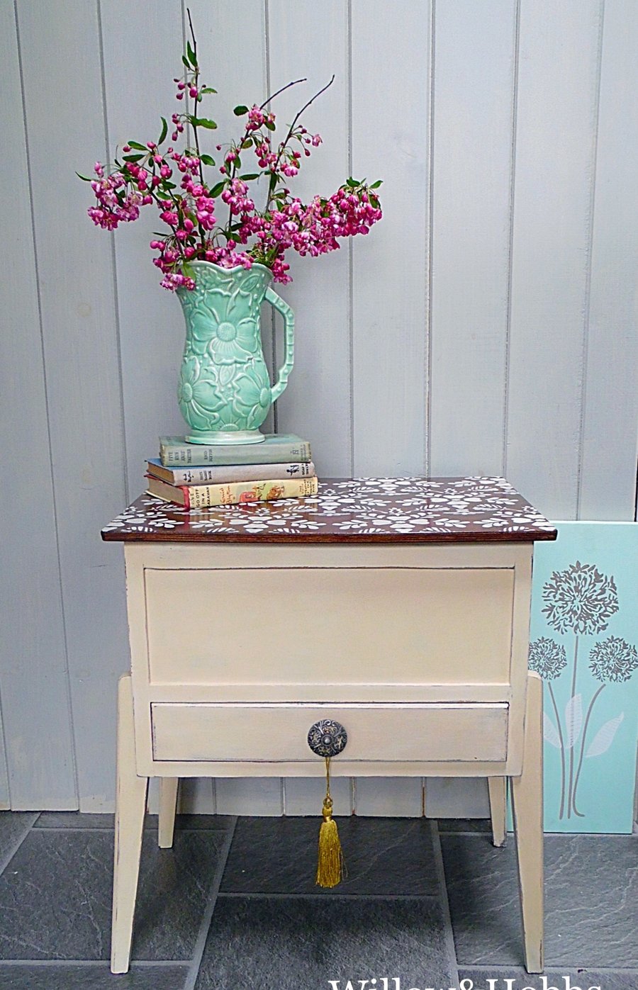 Now Sold - Re-loved upcycled Sewing Box, Craft Box, Storage Box, Coffee Table