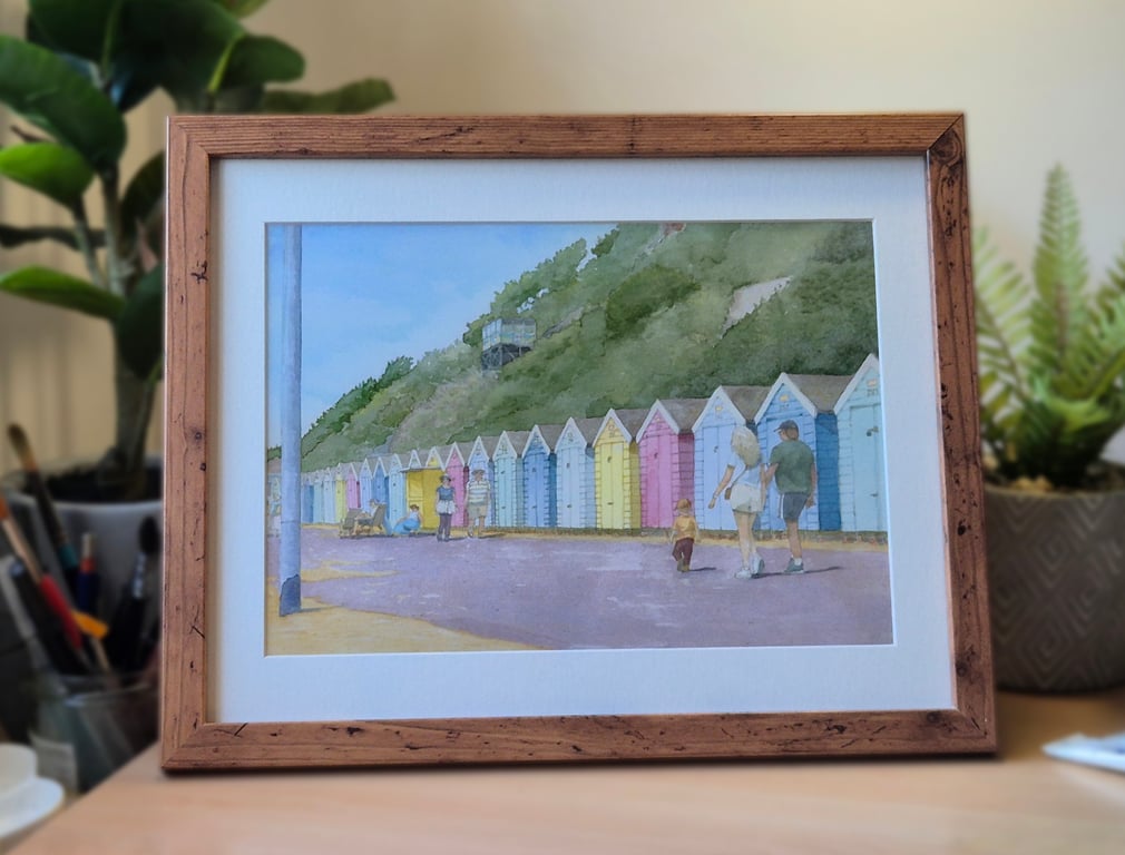 Bournemouth Beach Huts - A4 Print