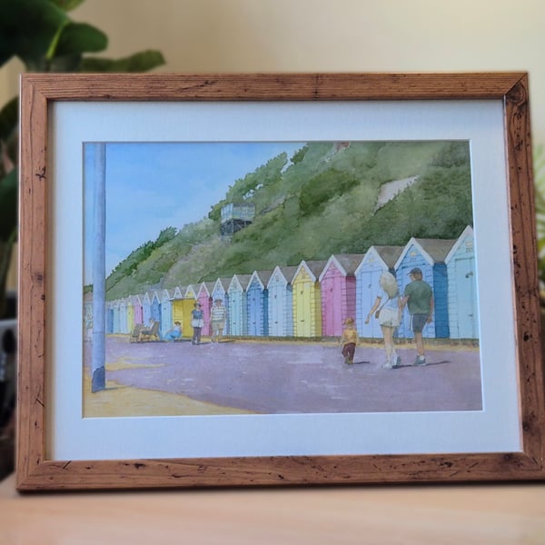 Bournemouth Beach Huts - A4 Print