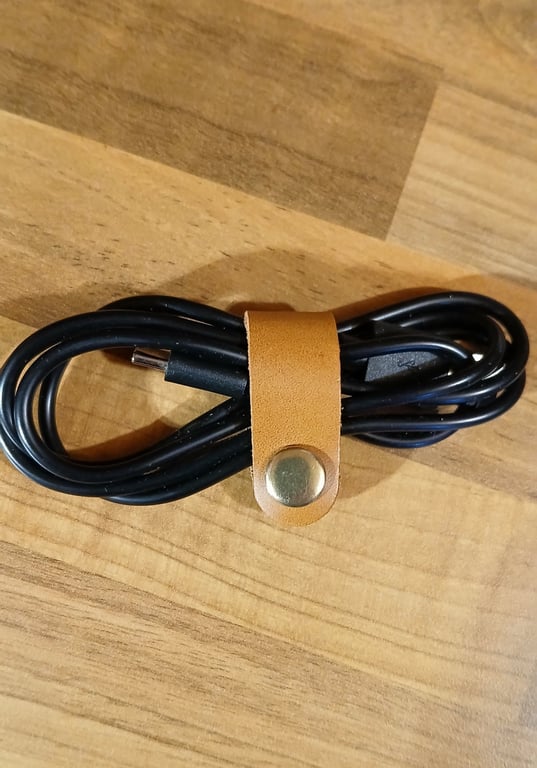 Handcrafted Leather Cable ties, 2 per pack