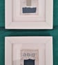 Colourful Combinations Grey Green Blue Handstitched Geometric Art Pictures - Image 6
