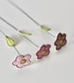 'Three Flower Stems' - Handmade Everlasting Blooms