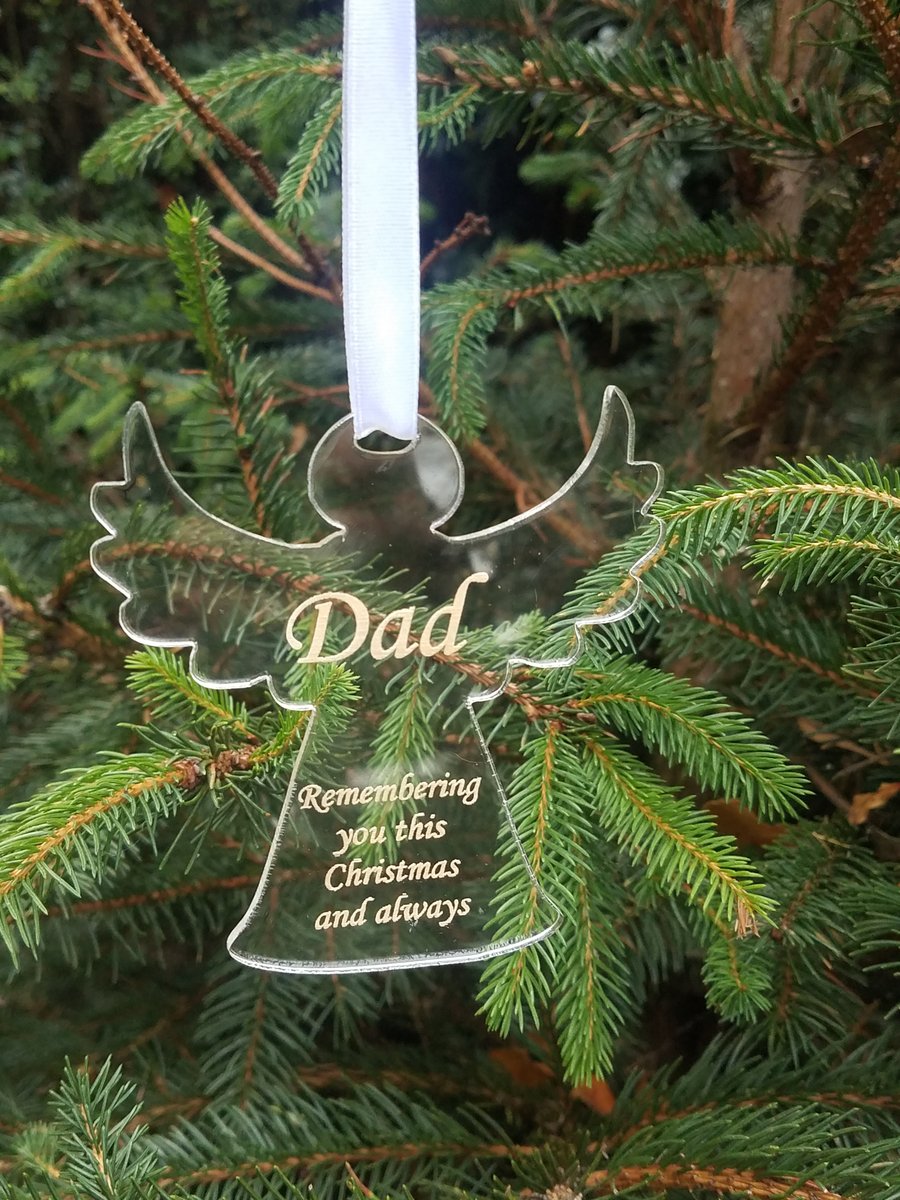 Christmas Memorial Bauble  Remembrance Bauble Grave Ornament 