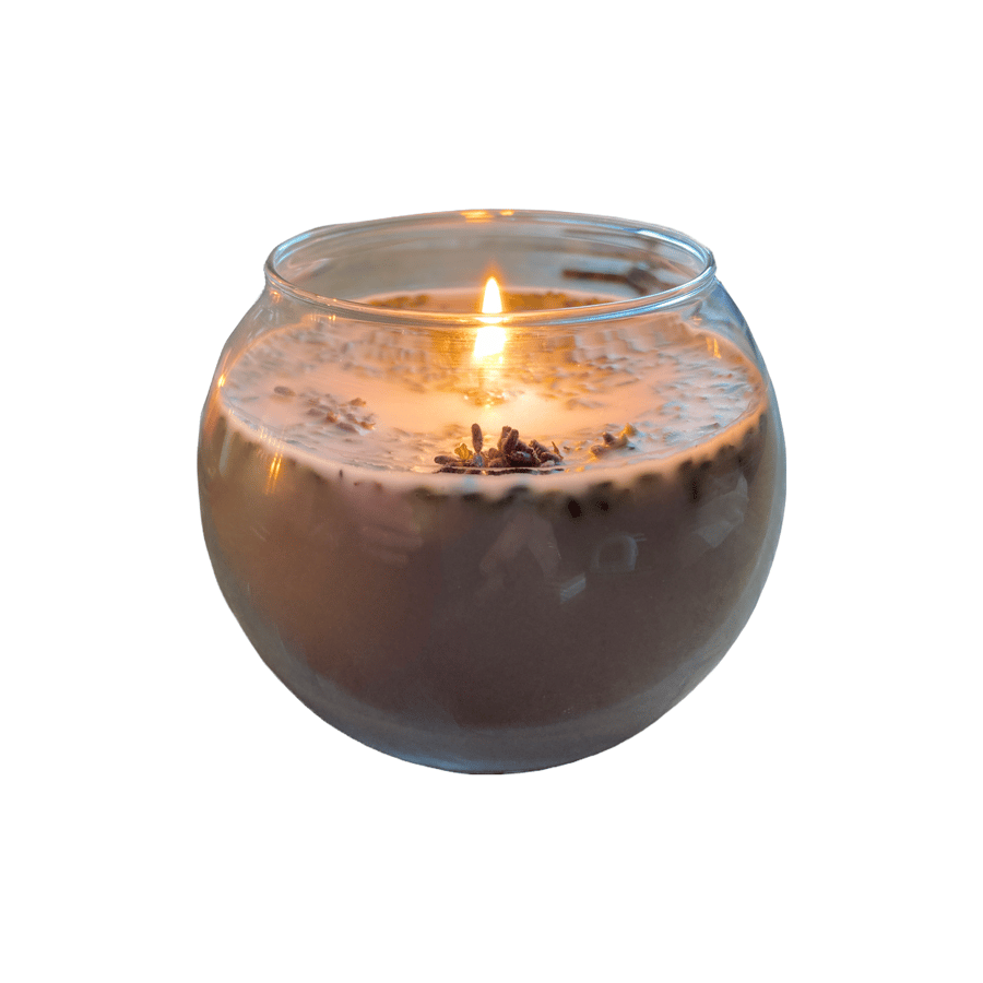 Lavender Scented 100% Organic Soy Wax Bowl Candle