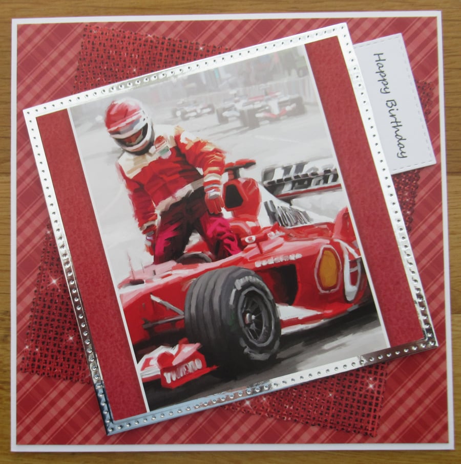 Formula 1 - 7x7" Birthday Card