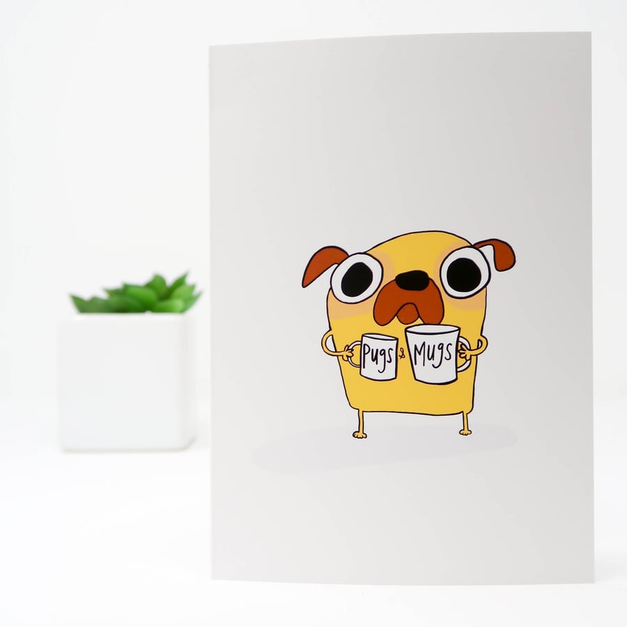 Pugs & Mugs card